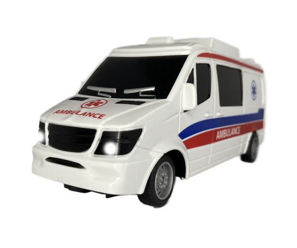 RC Távirányítós mentőautó fénnyel 27MHz 1/32-es méretarány 25cm