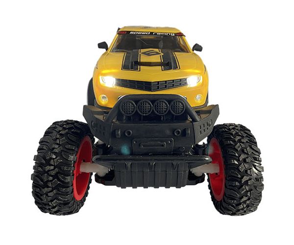 RC Off-Road távirányítós sárga Camaro fénnyel 27 MHz 29cm 1/14-es méretarány