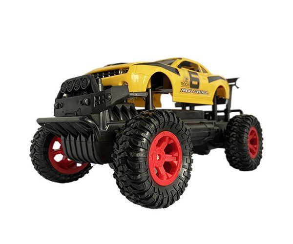 RC Off-Road távirányítós sárga Camaro fénnyel 27 MHz 29cm 1/14-es méretarány