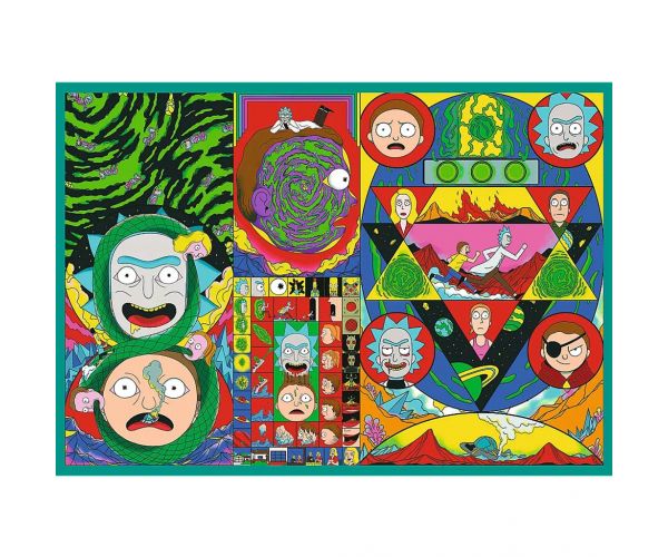 Rick és Morty Őrült kalandok 4x250db-os puzzle - Trefl