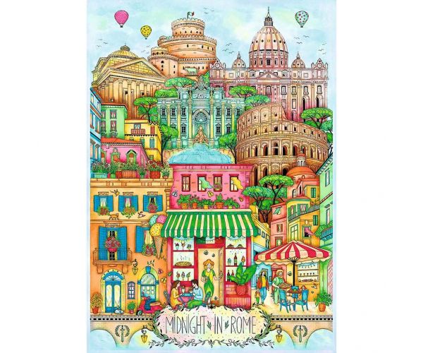 Róma éjfélkor 1000db-os Prémium plus quality puzzle - Trefl