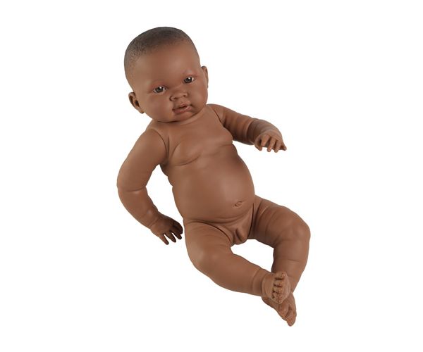Fiú barnabőrű csecsemő baba 45cm