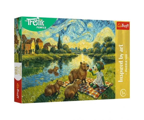 The Treflik Family: Capybara etetés 100 db-os puzzle – Trefl