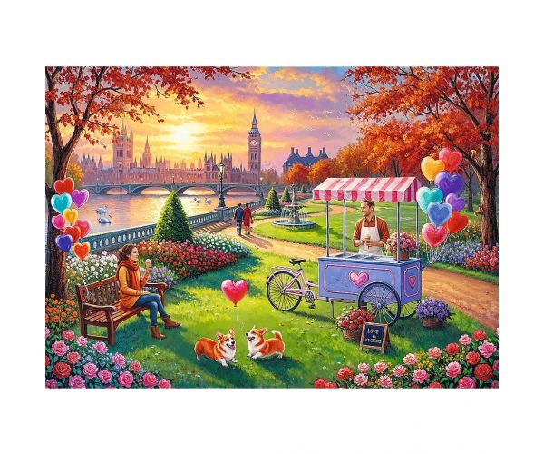Romantikus London 500db-os Prémium plus quality puzzle - Trefl