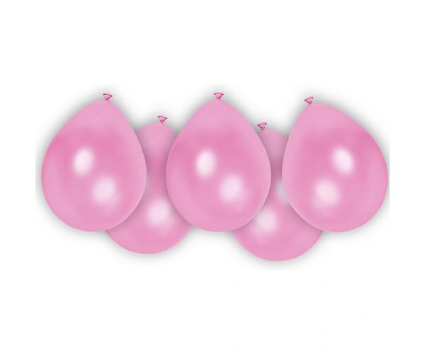 Rózsaszín latex lufi 8db-os szett