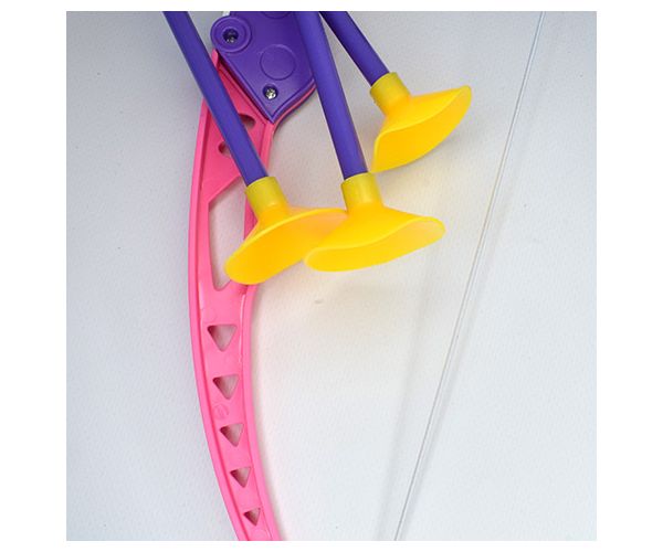 Rózsaszín íj szett tapadókorongos nyílvesszőkkel 54cm
