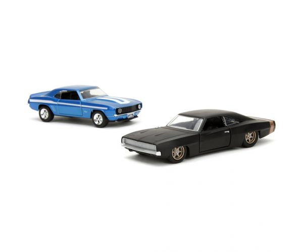 Halálos iramban: 1969 Chevrolet Camaro és 1968 Dodge Charger Widebody 2db-os csomag 1/32 méretarány - Jada Toys