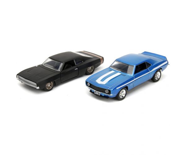 Halálos iramban: 1969 Chevrolet Camaro és 1968 Dodge Charger Widebody 2db-os csomag 1/32 méretarány - Jada Toys