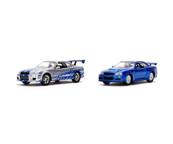 Halálos iramban: Twin Pack – Brian Nissan Skyline GT-R R34 2 db-os autómodell szett 1/32 – Jada Toys