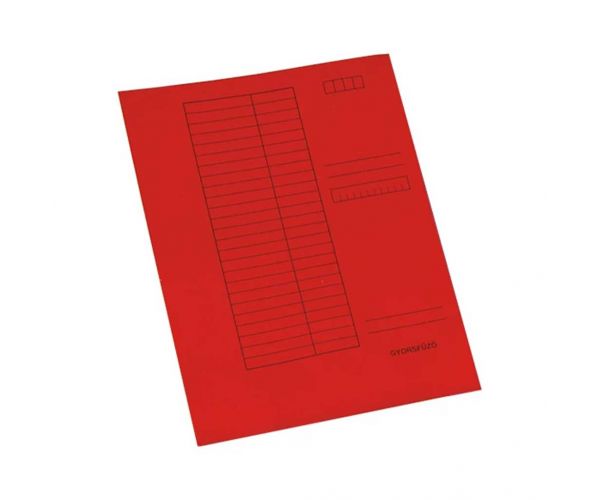 Gyorsfűző mappa pd A/4 230g piros