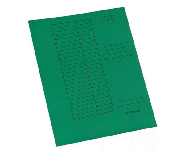 Gyorsfűző mappa pd A/4 230g zöld