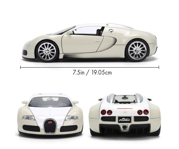 Halálos iramban: 2011 Bugatti Veyron fém autómodell 1/24 - Jada Toys
