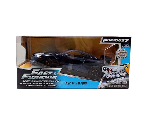Halálos iramban: Brian's Nissan GT-R (R35) autómodell 1/24 - Simba Toys