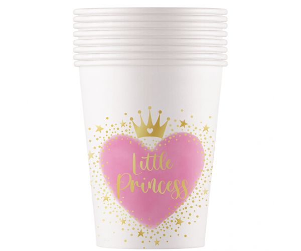 Little Princess papírpohár 8db-os szett 200ml