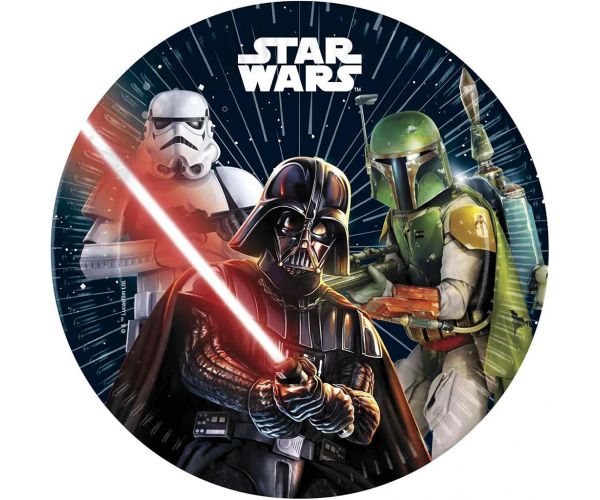 Star Wars 8db-os papírtányér szett 23cm-es