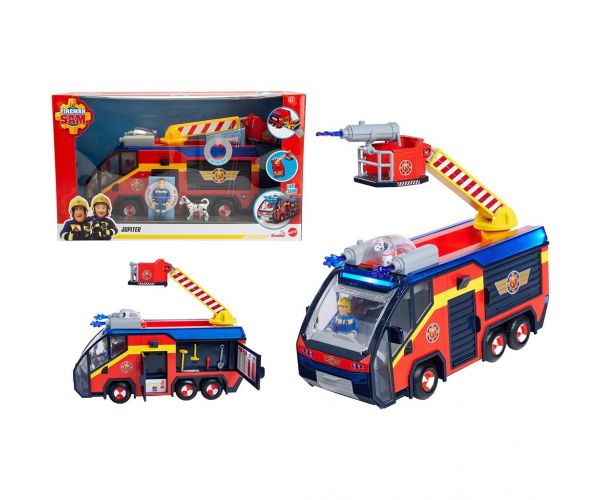 Sam a tűzoltó: Jupiter járgány kiegészítőkkel - Simba Toys