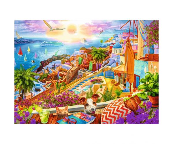 Santorini hangulata 1000db-os Prémium plus quality puzzle - Trefl