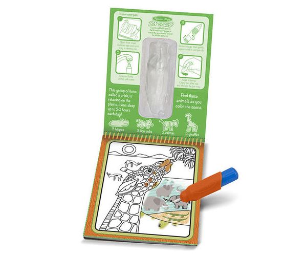 Szafari rajzolás vízzel kreatív játék - Melissa & Doug