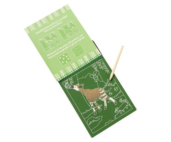 Szafari képkarc füzet - Melissa & Doug