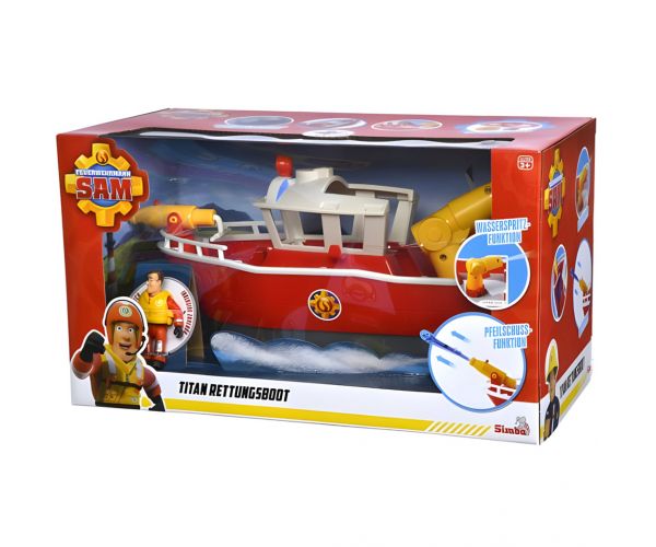 Sam a tűzoltó: Titán tűzoltóhajó - Simba Toys