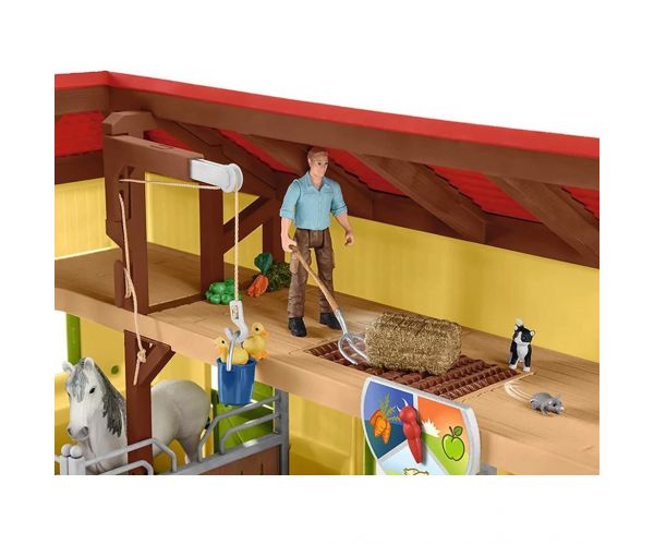 Schleich Farm World – Lóistálló játékszett (42485)
