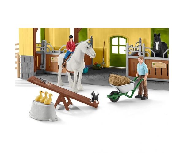 Schleich Farm World – Lóistálló játékszett (42485)