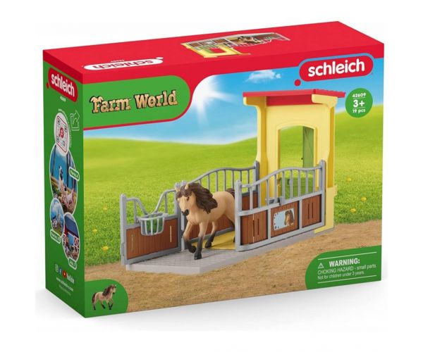Schleich: Farm World - Pony box Izlandi póni mén szett (42609)