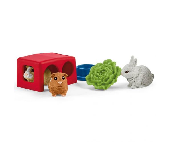 Schleich: Farm World - Otthon nyulaknak és tengerimalacoknak játékszett (42500)