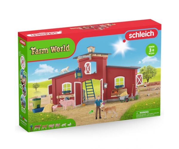 Schleich: Farm World - Farm istállóval és állatokkal (42606)
