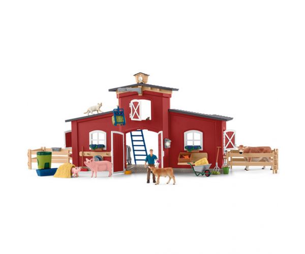 Schleich: Farm World - Farm istállóval és állatokkal (42606)