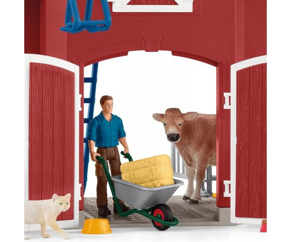 Schleich: Farm World - Farm istállóval és állatokkal (42606)