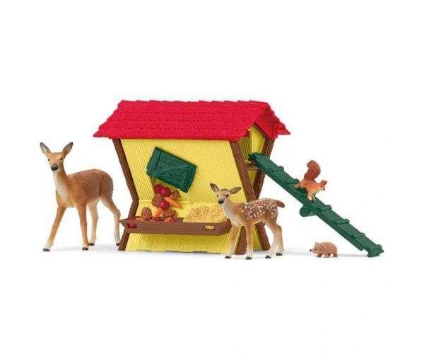Schleich: Farm World - Erdei állatok etetője játékszett (42658)