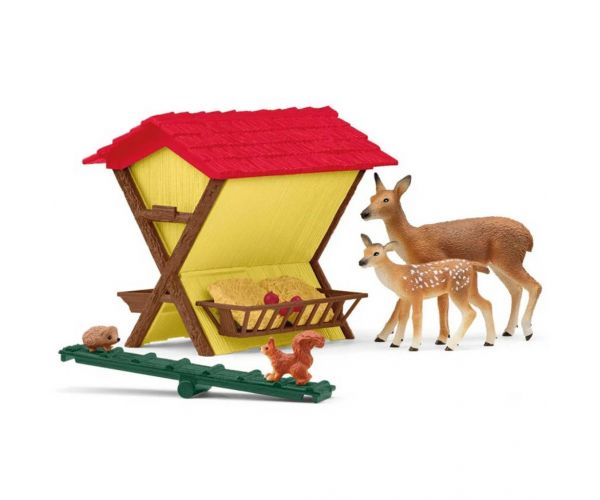Schleich: Farm World - Erdei állatok etetője játékszett (42658)