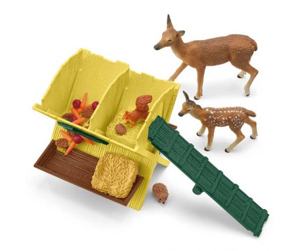 Schleich: Farm World - Erdei állatok etetője játékszett (42658)