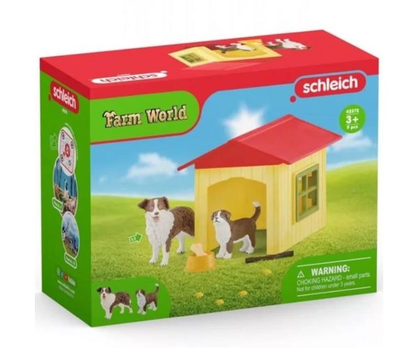 Schleich: Farm World - Barátságos kutyaház készlet (42573)