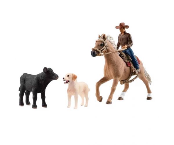 Schleich: Farm World - Western lovaglás játékszett (42578)