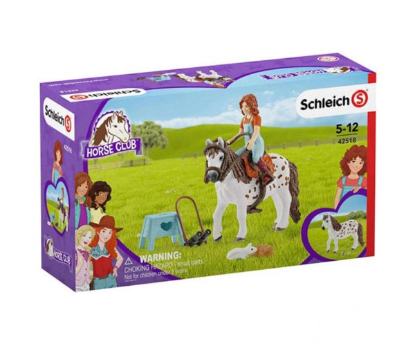 Schleich: Horse Club - Mia és Spotty játékszett ló figurával (42518)