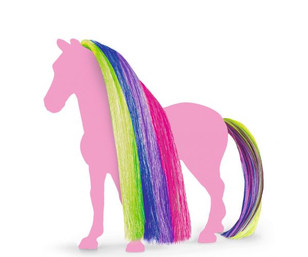 Schleich Horse Club: Sofia's Beauties - Szivárvány színű sörény és farok kiegészítő szett (42654)