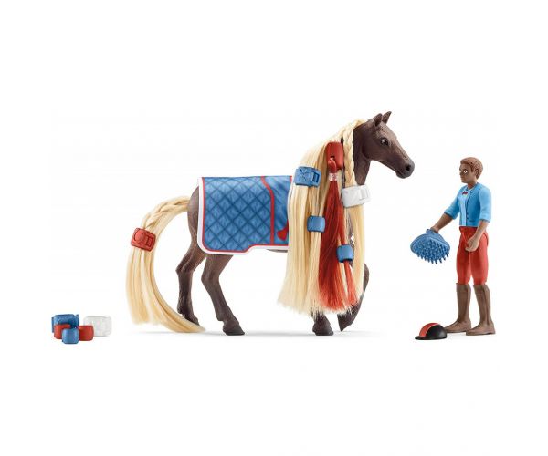 Schleich Horse Club: Sofia's Beauties - Leo és Rocky lova fésülhető sörénnyel kezdő készlet (42586)