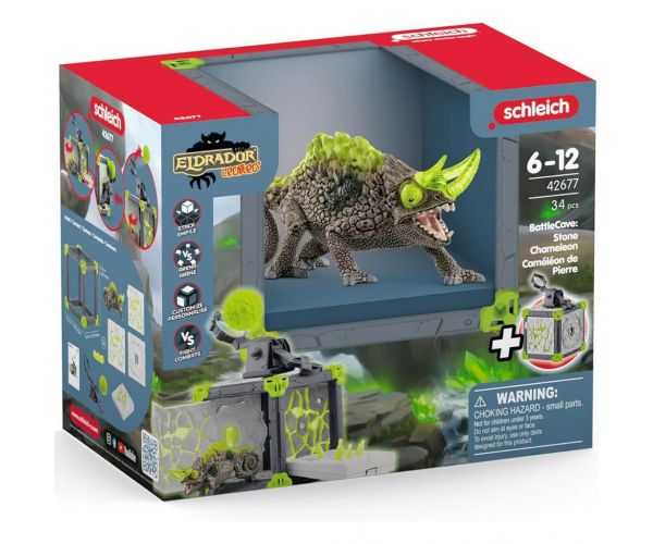 Schleich: Battlecave kő kameleon szett (42677)