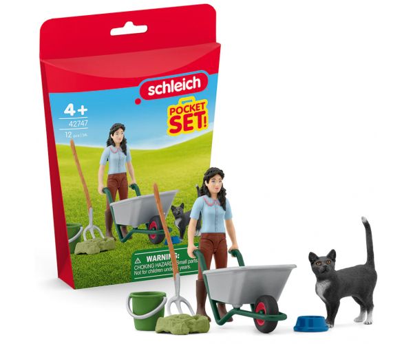 Schleich: Almozó szett cicával (42747)