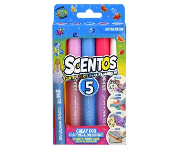 Scentos Illatos akril filctoll pasztell színben 5db