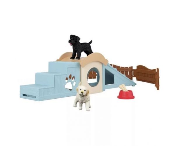 Schleich: Farm World Kiskutyák játszóház játékszett (42763)