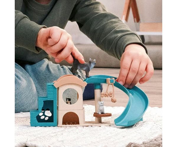 Schleich: Farm World Macskás játszóház játékszett (42764)