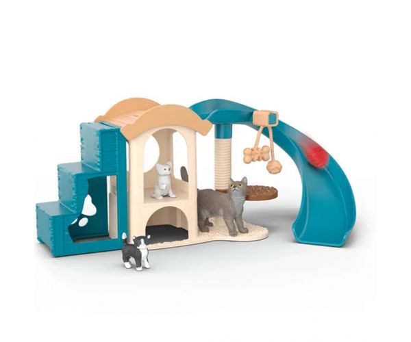 Schleich: Farm World Macskás játszóház játékszett (42764)