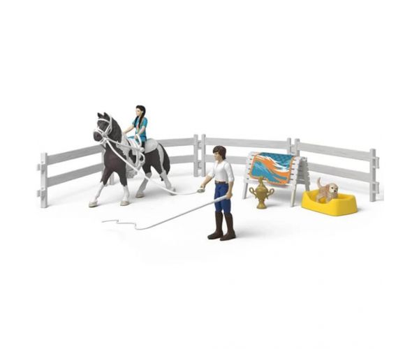 Schleich: Horse Club Kim lovaglóedzése játékszett (42799)