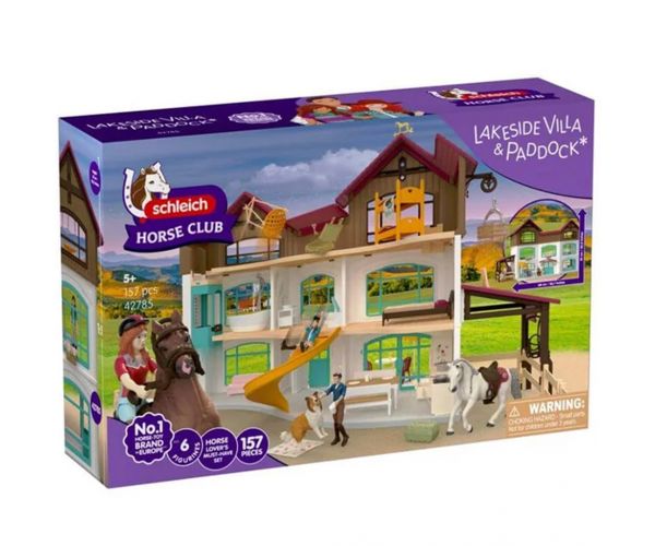 Schleich: Horse Club Tóparti villa és lovarda (42785)