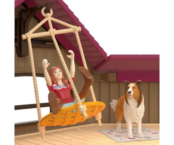 Schleich: Horse Club Tóparti villa és lovarda (42785)