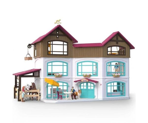 Schleich: Horse Club Tóparti villa és lovarda (42785)