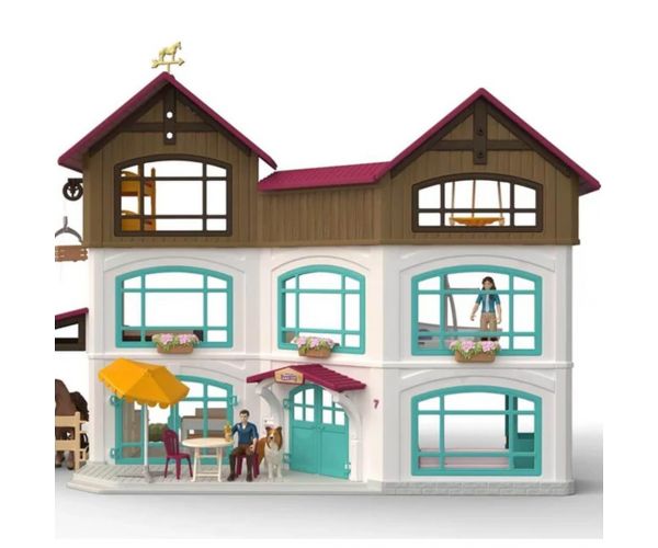 Schleich: Horse Club Tóparti villa és lovarda (42785)